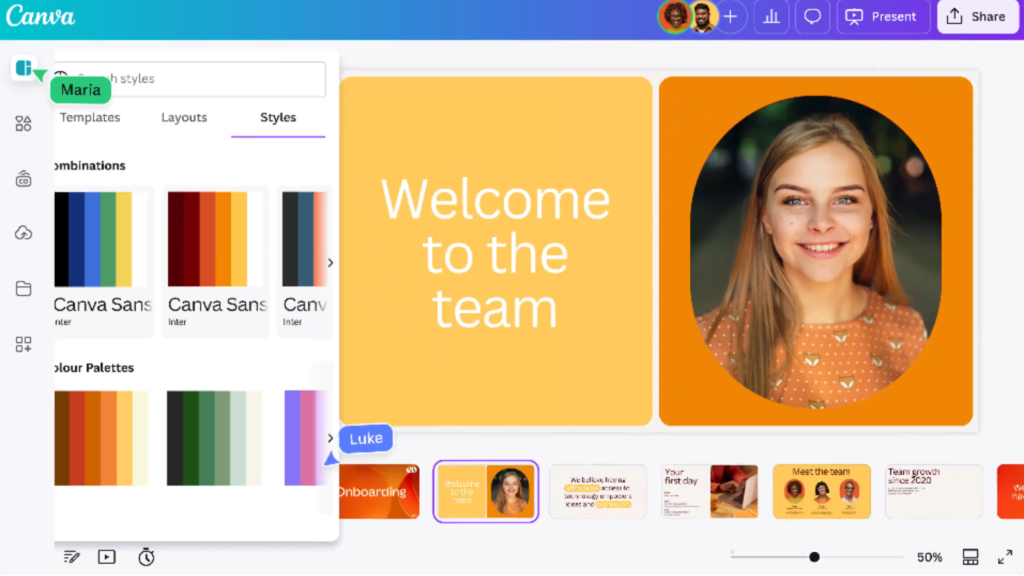 Canva AI – Presentation Creator