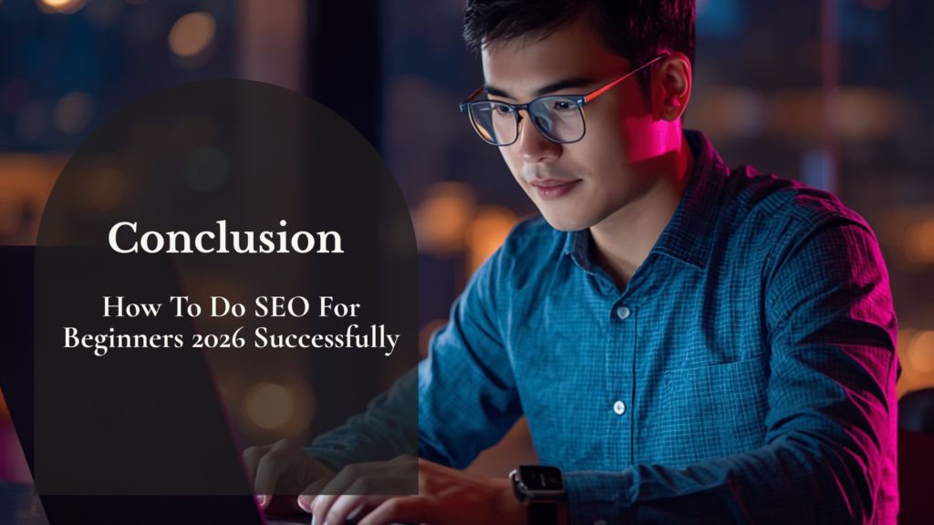 Conclusion – How To Do SEO For Beginners 2026 Successfully