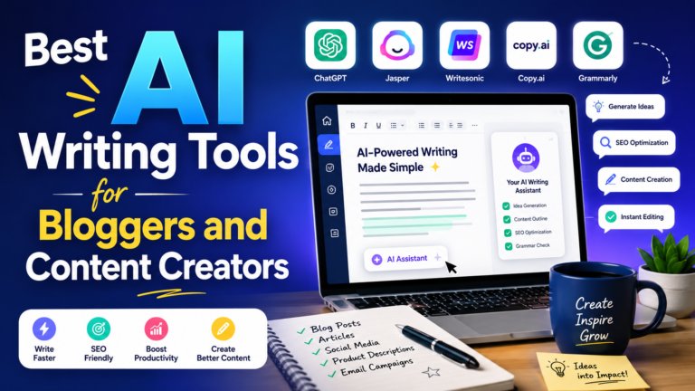Best AI Writing Tools for Bloggers and Content Creators
