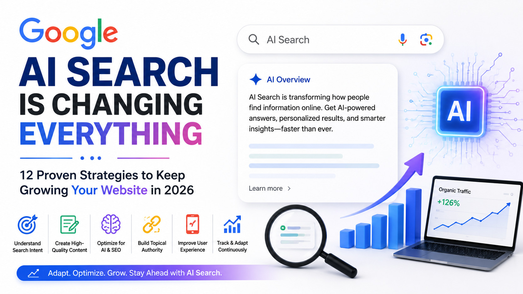 Google AI Search Is Changing Everything: 12 Proven Strategies to Keep Growing Your Website in 2026