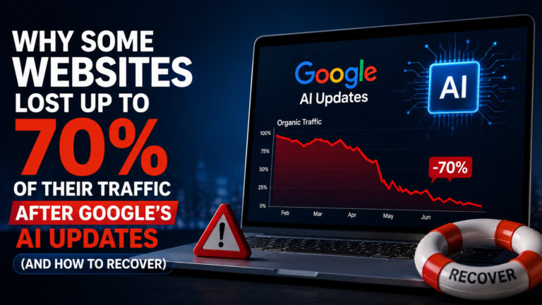  Why Some Websites Lost Up to 70% of Their Traffic After Google's AI Updates (And How to Recover)