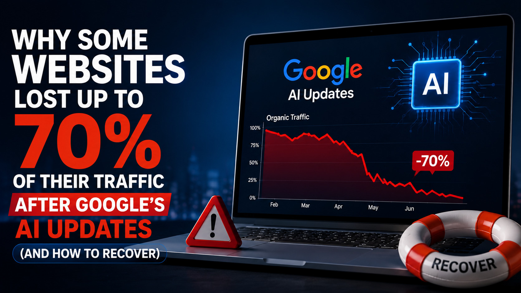  Why Some Websites Lost Up to 70% of Their Traffic After Google’s AI Updates (And How to Recover)