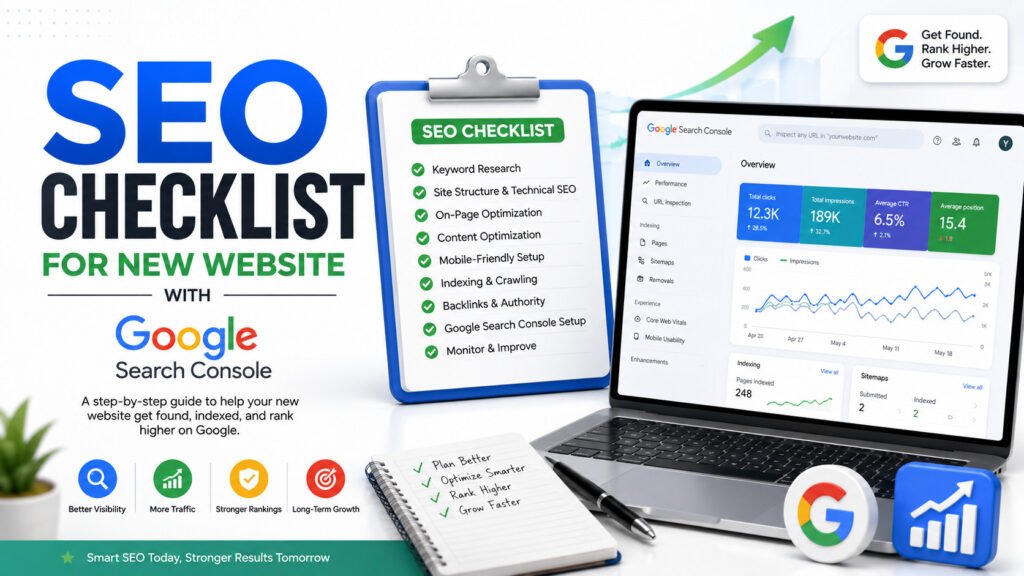 SEO Checklist for New Website with Google Search Console