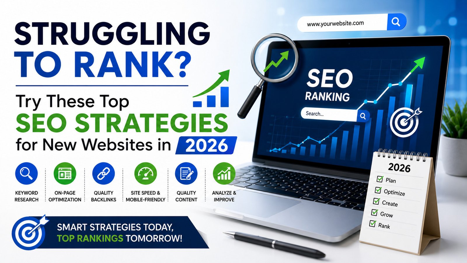 Struggling to Rank? Try These Top SEO Strategies for New Websites in 2026