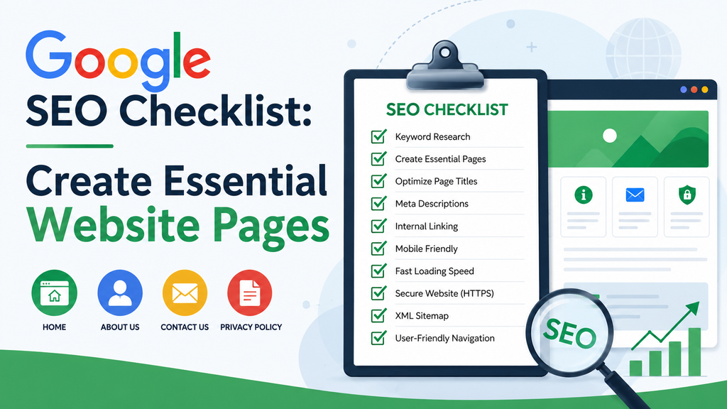 Google SEO Checklist: Create Essential Website Pages