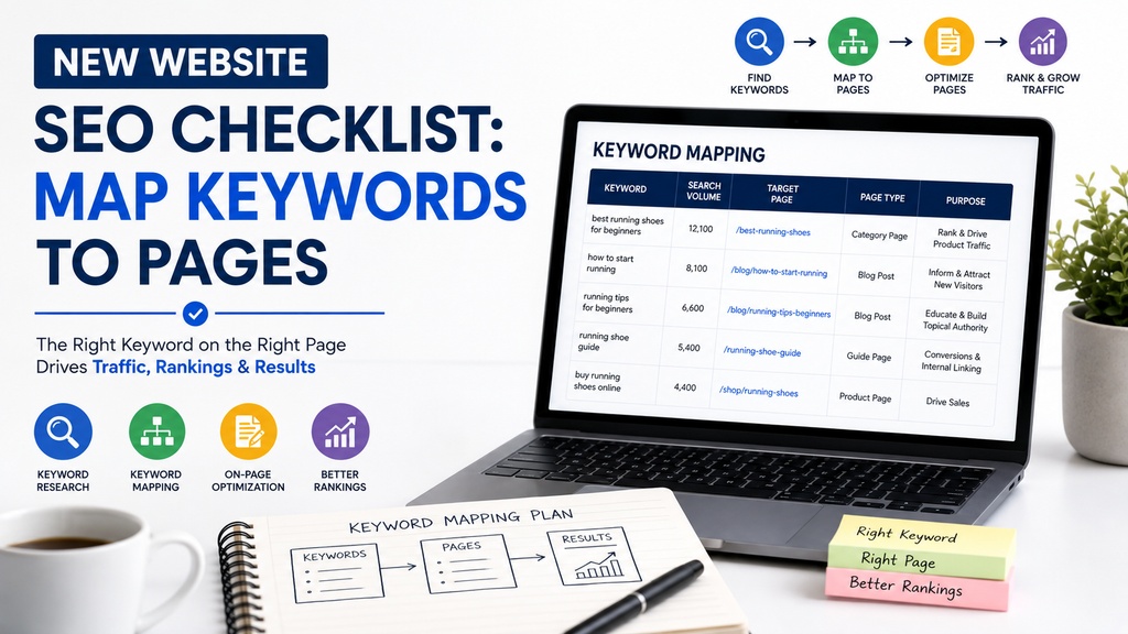 New Website SEO Checklist: Map Keywords to Pages