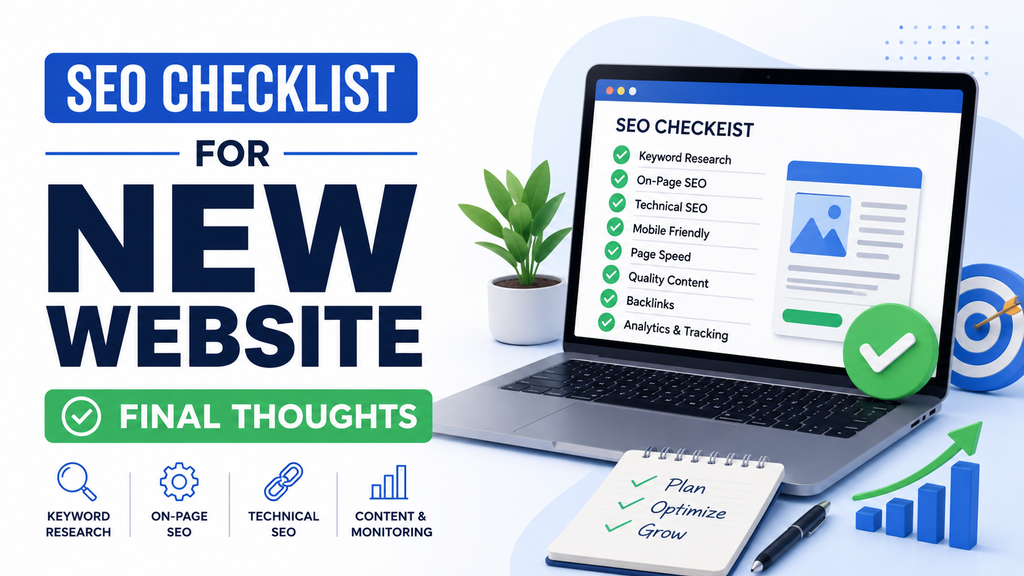SEO Checklist for New Website: Final Thoughts