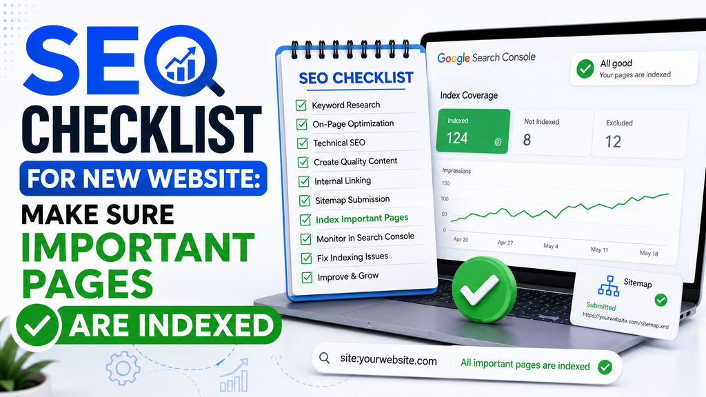 SEO Checklist for New Website: Make Sure Important Pages Are Indexed