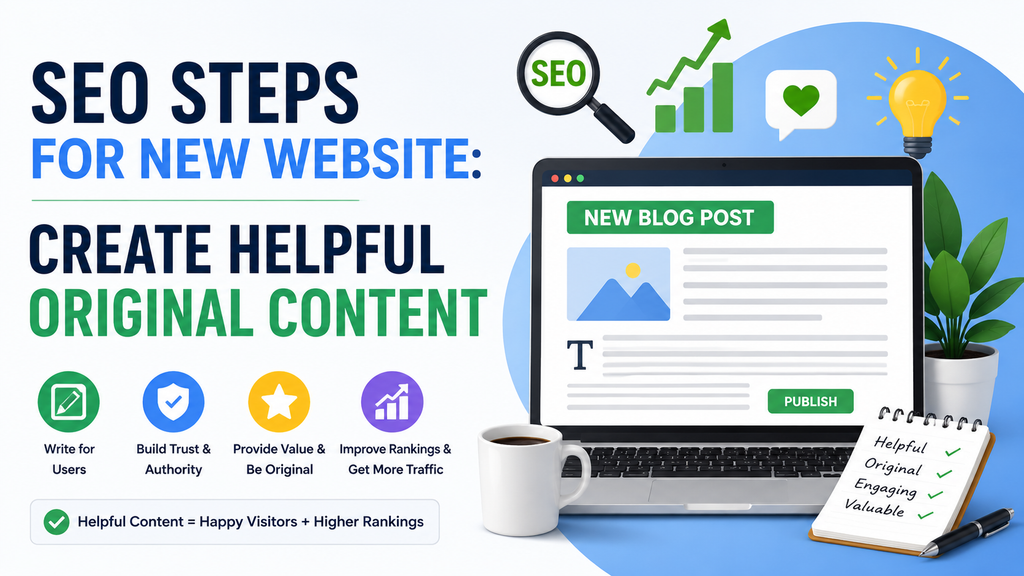 SEO Steps for New Website: Create Helpful Original Content